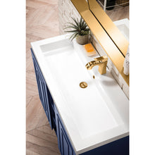 Load image into Gallery viewer, James Martin Alicante&#39; 39.5&quot; Azure Blue-Radiant Gold Single Vanity Cabinet