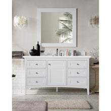Load image into Gallery viewer, James Martin Palisades 60&quot; Bright White Single Vanity