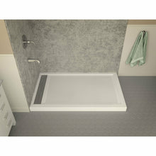 Load image into Gallery viewer, Field Series 36 in. x 60 in. Double Threshold Shower Base in White- Anzzi