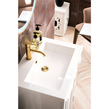 Load image into Gallery viewer, James Martin Alicante&#39; 24&quot; Glossy White-Radiant Gold Single Vanity Cabinet