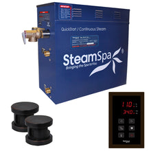 Load image into Gallery viewer, SteamSpa Oasis 12 KW QuickStart Acu-Steam Bath Generator Package in Oil Rubbed Bronze- SteamSpa