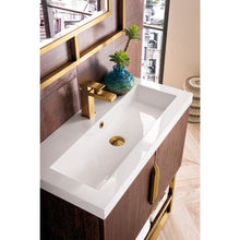 Load image into Gallery viewer, James Martin Columbia 31.5&quot; Coffee Oak - Radiant Gold Single Vanity