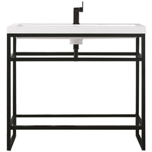 Load image into Gallery viewer, James Martin Boston 39.5&quot; Stainless Steel Sink Console- James Martin