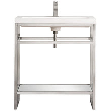 Load image into Gallery viewer, James Martin Boston 31.5&quot; Brushed Nickel Stainless Steel Sink Console- James Martin