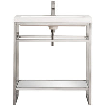 Load image into Gallery viewer, James Martin Boston 31.5&quot; Stainless Steel Sink Console- James Martin