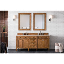 Load image into Gallery viewer, James Martin Brittany 72&quot;  Saddle Brown Double Vanity