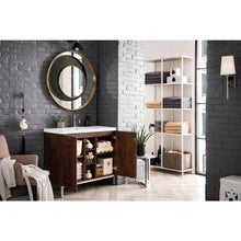 Load image into Gallery viewer, James Martin Alicante&#39; 39.5&quot; Mid Century Acacia-Brushed Nickel Single Vanity Cabinet