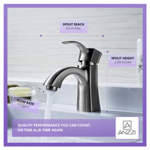 Load image into Gallery viewer, Alto Series Single Hole Single-Handle Mid-Arc Bathroom Faucet in Brushed Nickel- Anzzi