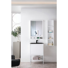 Load image into Gallery viewer, James Martin Milan 23.6&quot; Glossy White Single Vanity with Base