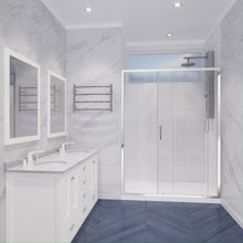 Load image into Gallery viewer, Halberd 48 in. x 72 in. Framed Shower Door with TSUNAMI GUARD in Polished Chrome- Anzzi
