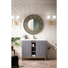 Load image into Gallery viewer, James Martin Alicante&#39; 39.5&quot; Grey Smoke-Radiant Gold Single Vanity Cabinet