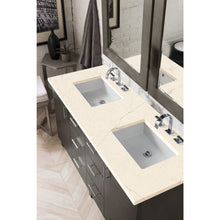 Load image into Gallery viewer, James Martin Metropolitan 60&quot; Silver Oak Double Vanity