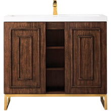 Load image into Gallery viewer, James Martin Alicante&#39; 39.5&quot; Mid Century Acacia-Radiant Gold Single Vanity Cabinet- James Martin