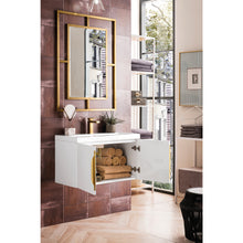 Load image into Gallery viewer, James Martin Columbia 31.5&quot; Glossy White Single Vanity