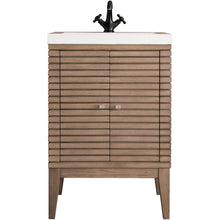Load image into Gallery viewer, James Martin Linden 24&quot; Whitewashed Walnut Single Vanity Cabinet- James Martin