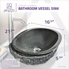 Load image into Gallery viewer, Sotiria Vessel Sink in Mandy Black- Anzzi