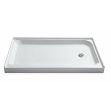 Load image into Gallery viewer, Tier 36 x 60  in. Right Drain Single Threshold Shower Base in White- Anzzi