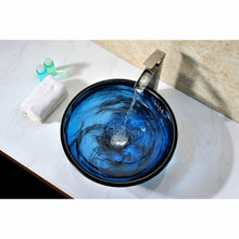 Load image into Gallery viewer, Soave Series Deco-Glass Vessel Sink in Sapphire Wisp- Anzzi