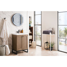 Load image into Gallery viewer, James Martin Chianti 24&quot; Whitewashed Walnut - Matte Black Single Vanity