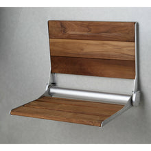 Load image into Gallery viewer, Isle 15 in.  Teak Wall Mounted Shower Seat- Anzzi