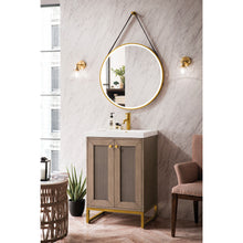 Load image into Gallery viewer, James Martin Chianti 20&quot; Whitewashed Walnut - Radiant Gold Single Vanity