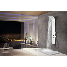 Load image into Gallery viewer, Swan 64 in. 6-Jetted Full Body Shower Panel with Heavy Rain Shower and Spray Wand in White- Anzzi