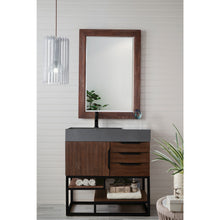 Load image into Gallery viewer, James Martin Columbia 36&quot; Coffee Oak - Matte Black Single Vanity