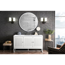 Load image into Gallery viewer, James Martin Athens 60&quot; Glossy White Single Vanity