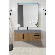 Load image into Gallery viewer, James Martin Mercer Island 48&quot; Latte Oak - Matte Black Single Vanity