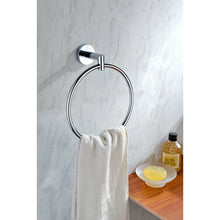 Load image into Gallery viewer, Caster 2 Series Towel Ring in Polished Chrome- Anzzi