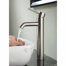 Load image into Gallery viewer, Valle Single Hole Single Handle Bathroom Faucet in Brushed Nickel- Anzzi