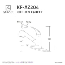 Load image into Gallery viewer, Del Acqua Single-Handle Pull-Out Sprayer Kitchen Faucet in Oil Rubbed Bronze- Anzzi