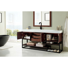 Load image into Gallery viewer, James Martin Columbia 72&quot; Coffee Oak - Matte Black Single Vanity