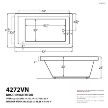 Load image into Gallery viewer, Atlantis Whirlpools Venetian 42 x 72 Rectangular Whirlpool Jetted Bathtub- Atlantis Whirlpools