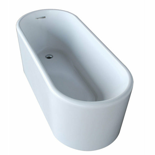 Atlantis Whirlpools Enza 28 x 67 Oval Acrylic Freestanding Bathtub- Atlantis Whirlpools
