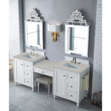 Load image into Gallery viewer, James Martin Copper Cove Encore 86&quot; Bright White Double Vanity Set